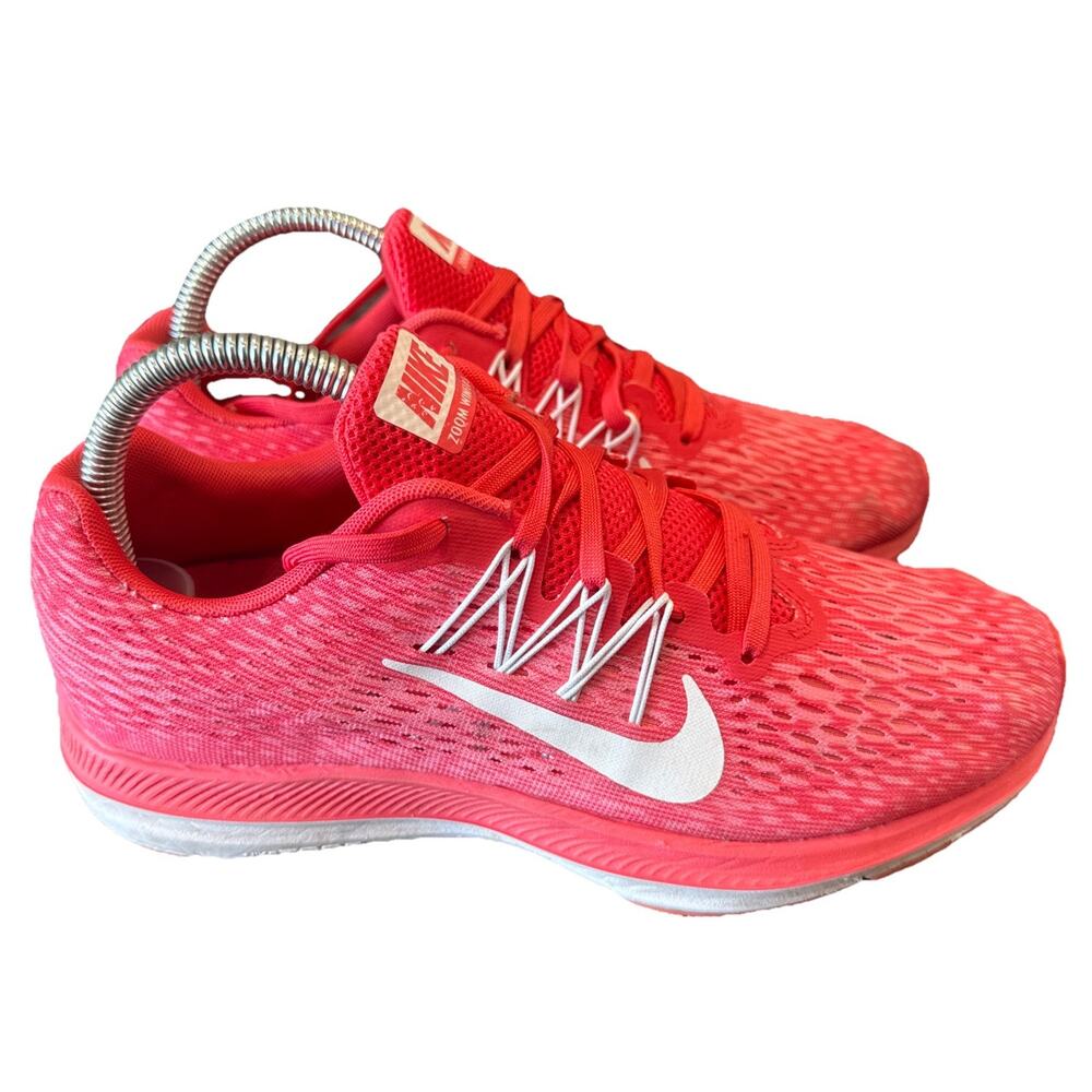 Nike Zoom Winflo 5 Sneakers Women's 7.5 Red Punch‎ Athletic Running Shoe - Picture 2 of 8